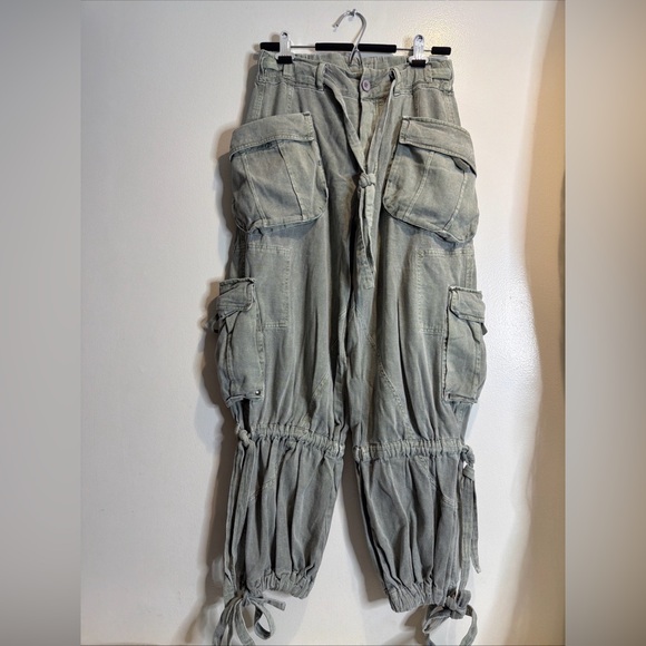 Free People Big Sky Parachute Cargo Slouchy Pant XS - Picture 4 of 7